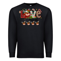 Black love christmas Premium Sweatshirt - MaliasSmallBusiness
