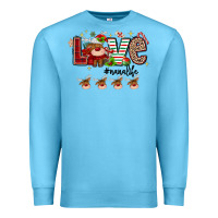 Ocean Blue love christmas Premium Sweatshirt - MaliasSmallBusiness