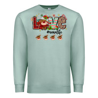 Seafoam love christmas Premium Sweatshirt - MaliasSmallBusiness