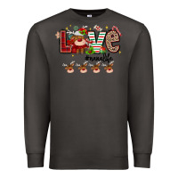 Smoke love christmas Premium Sweatshirt - MaliasSmallBusiness