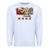 White love christmas Premium Sweatshirt - MaliasSmallBusiness