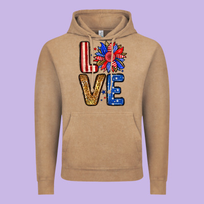 Love Sunflower Vintage Hoodie Designed By Neo Western