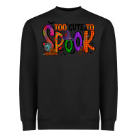 Black too cute to spook Heavyweight Sweatshirt - RacoonDesign