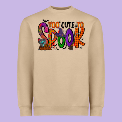 Too Cute To Spook Heavyweight Sweatshirt Designed By Racoondesign