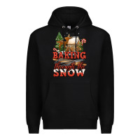 Black baking through the snow Premium Hoodie - Jasminsmagicworld