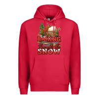 Cardinal baking through the snow Premium Hoodie - Jasminsmagicworld