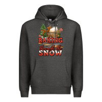 Charcoal Heather baking through the snow Premium Hoodie - Jasminsmagicworld