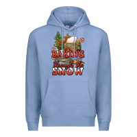 Colony Blue baking through the snow Premium Hoodie - Jasminsmagicworld