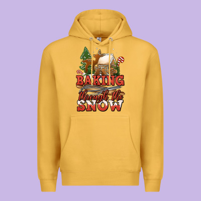 Baking Through The Snow Premium Hoodie Designed By Jasminsmagicworld