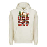 Oatmeal Heather baking through the snow Premium Hoodie - Jasminsmagicworld