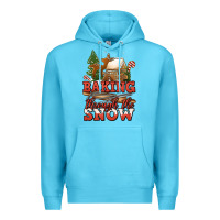 Ocean Blue baking through the snow Premium Hoodie - Jasminsmagicworld