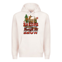 Pale Pink baking through the snow Premium Hoodie - Jasminsmagicworld
