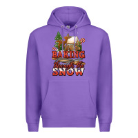 Purple baking through the snow Premium Hoodie - Jasminsmagicworld