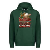 Sports Green baking through the snow Premium Hoodie - Jasminsmagicworld
