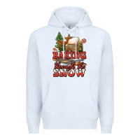White baking through the snow Premium Hoodie - Jasminsmagicworld