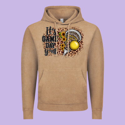It's Game Day Y'all Lacrosse Vintage Hoodie Designed By Jahusdesignshop