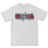 Dove Grey lightning bolt mama Premium Tee - MaliasSmallBusiness