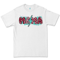 White lightning bolt mama Premium Tee - MaliasSmallBusiness