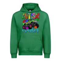Emerald Autism Awareness crusher Urban Hoodie - NancyCooperArtShop