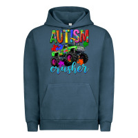 Pigment Midnight Navy Autism Awareness crusher Urban Hoodie - NancyCooperArtShop