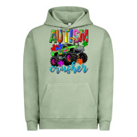 Pigment Oil Green Autism Awareness crusher Urban Hoodie - NancyCooperArtShop