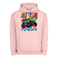 Pigment Salmon Autism Awareness crusher Urban Hoodie - NancyCooperArtShop
