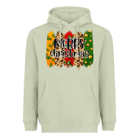 Matcha merry christmas brushstrokes Heavyweight Hoodie - MaliasSmallBusiness