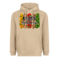 Mushroom merry christmas brushstrokes Heavyweight Hoodie - MaliasSmallBusiness
