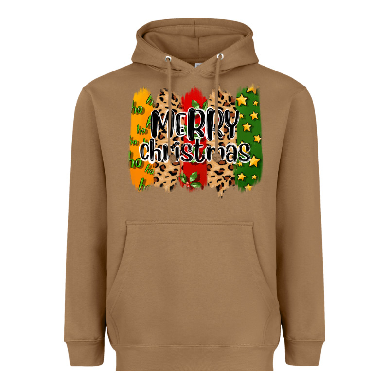 Merry Christmas Brushstrokes Heavyweight Hoodie by MaliasSmallBusiness | Teevron