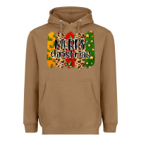 Toasted Coconut merry christmas brushstrokes Heavyweight Hoodie - MaliasSmallBusiness
