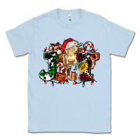 Dusty Blue joy and cow christmas candies and letters Classic Tee - AdoDesignShop