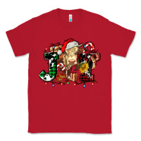 Red joy and cow christmas candies and letters Classic Tee - AdoDesignShop