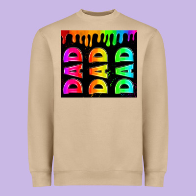 Lgbt Dad Tumbler Heavyweight Sweatshirt Designed By Hra Design Shop
