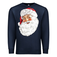 Navy Santa Premium Sweatshirt - NancyCooperArtShop