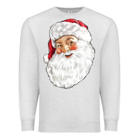 Oatmeal Heather Santa Premium Sweatshirt - NancyCooperArtShop