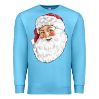 Ocean Blue Santa Premium Sweatshirt - NancyCooperArtShop
