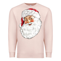 Pale Pink Santa Premium Sweatshirt - NancyCooperArtShop