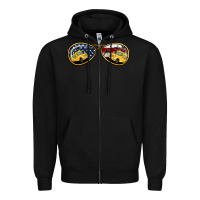 Black bus driver american sunglasses Zipper Hoodie - Jasminsmagicworld