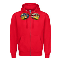 Red bus driver american sunglasses Zipper Hoodie - Jasminsmagicworld