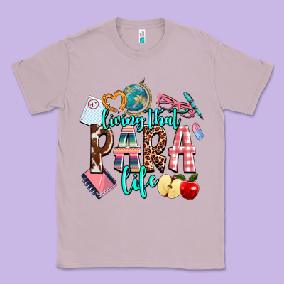 Living That  Para  Life Classic Tee Designed By Adodesignshop