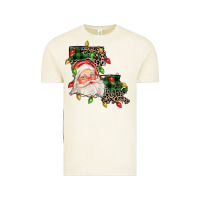 Vintage Arctic Louisiana map christmas santa Vintage Tee - FaDigitalArtStudio