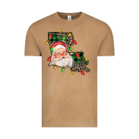 Vintage Camel Louisiana map christmas santa Vintage Tee - FaDigitalArtStudio