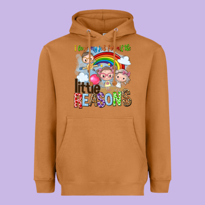 I Love My Job For All The Little Reasons Heavyweight Hoodie Designed By Nancycooperartshop