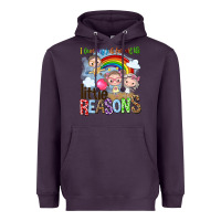 Plum i love my job for all the little reasons Heavyweight Hoodie - NancyCooperArtShop