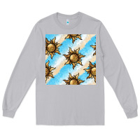 Moon Dust leopard sun seamless pattern Long Sleeve Tee - BundleAndBundleShop