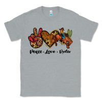Heather Grey peace love rodeo Classic Tee - JahusDesignShop