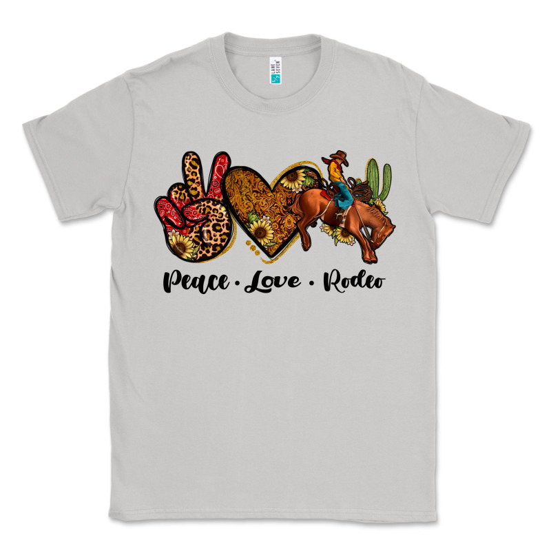 Peace Love Rodeo Classic Tee by JahusDesignShop | Teevron