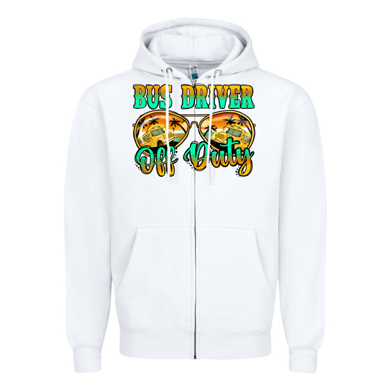 Bus Driver Off Duty Zipper Hoodie by Jasminsmagicworld | Teevron