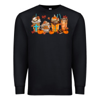 Black give thanks coffee cups Premium Sweatshirt - MaliasSmallBusiness