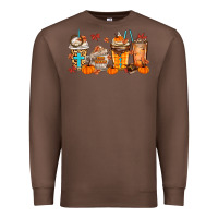 Chestnut give thanks coffee cups Premium Sweatshirt - MaliasSmallBusiness
